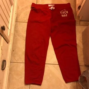 Abercrombie and Fitch sweatpants.